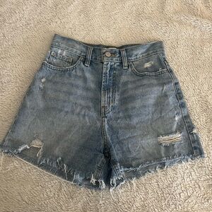 BDG Distressed A-Line Jean Shorts